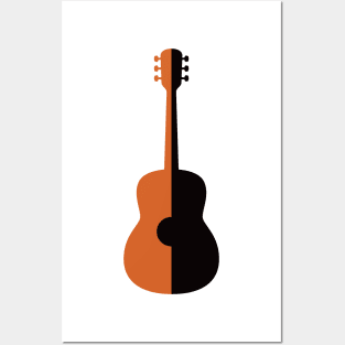 Jazz Rock n Roll Acoustic Guitar Posters and Art